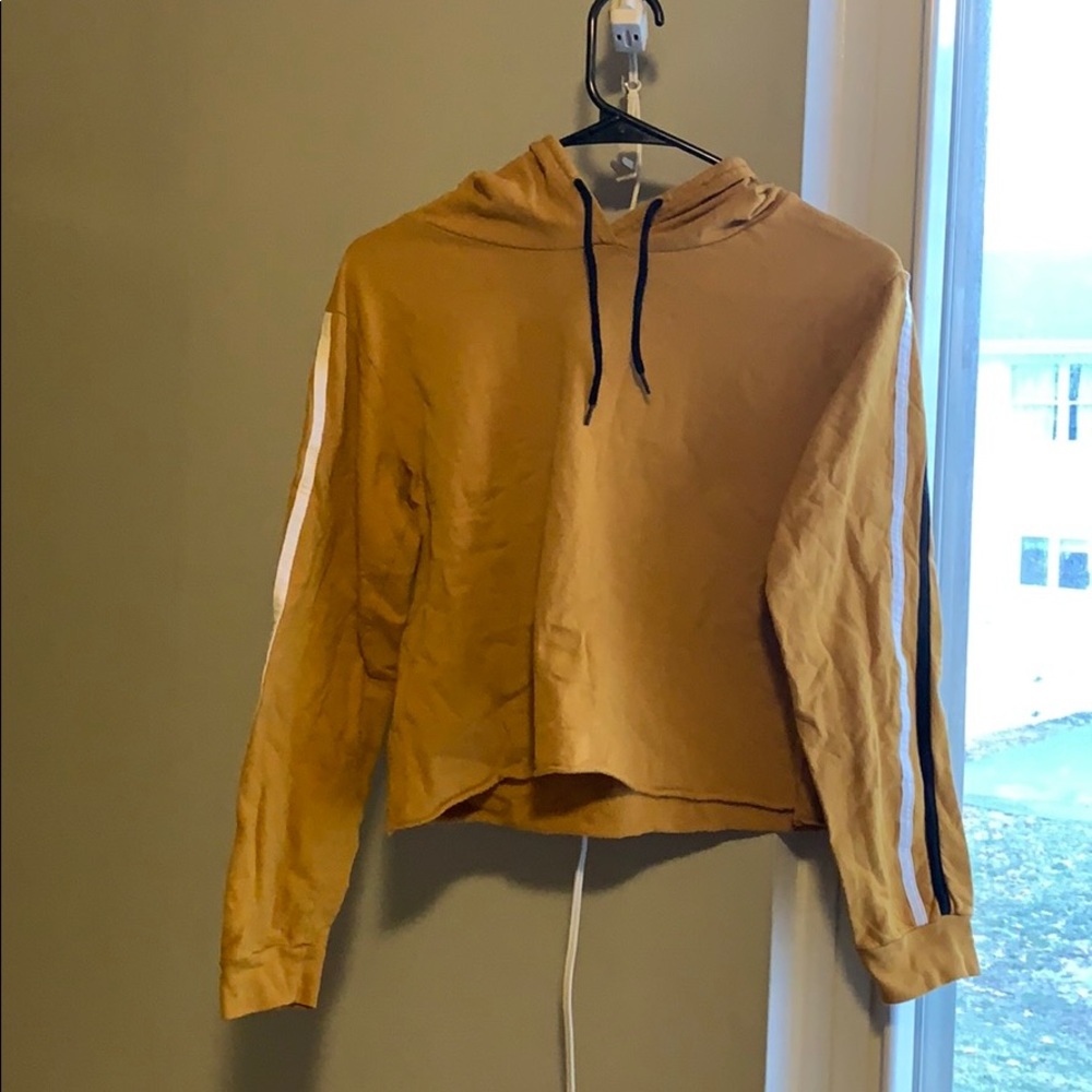 Cropped mustard hoodie